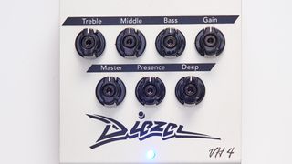 Closeup of the Diezel VH4-2 Overdrive/Preamp Pedal