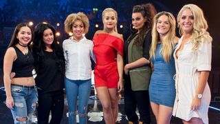 Rita Ora and her Girls: Havva Rebke, Lauren Murray, Kiera Weathers, Monica Michaels, Louisa Johnson and Chloe Paige