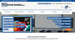 Projector Screen Launches E-Commerce Site