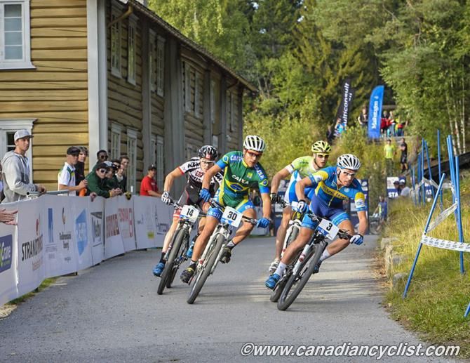 Emil Lindgren (Sweden) at the front