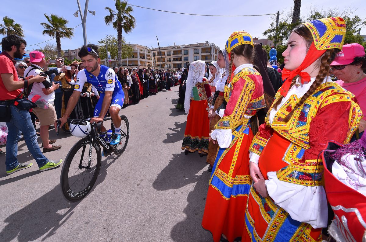 An optimistic Fernando Gaviria pre-stage