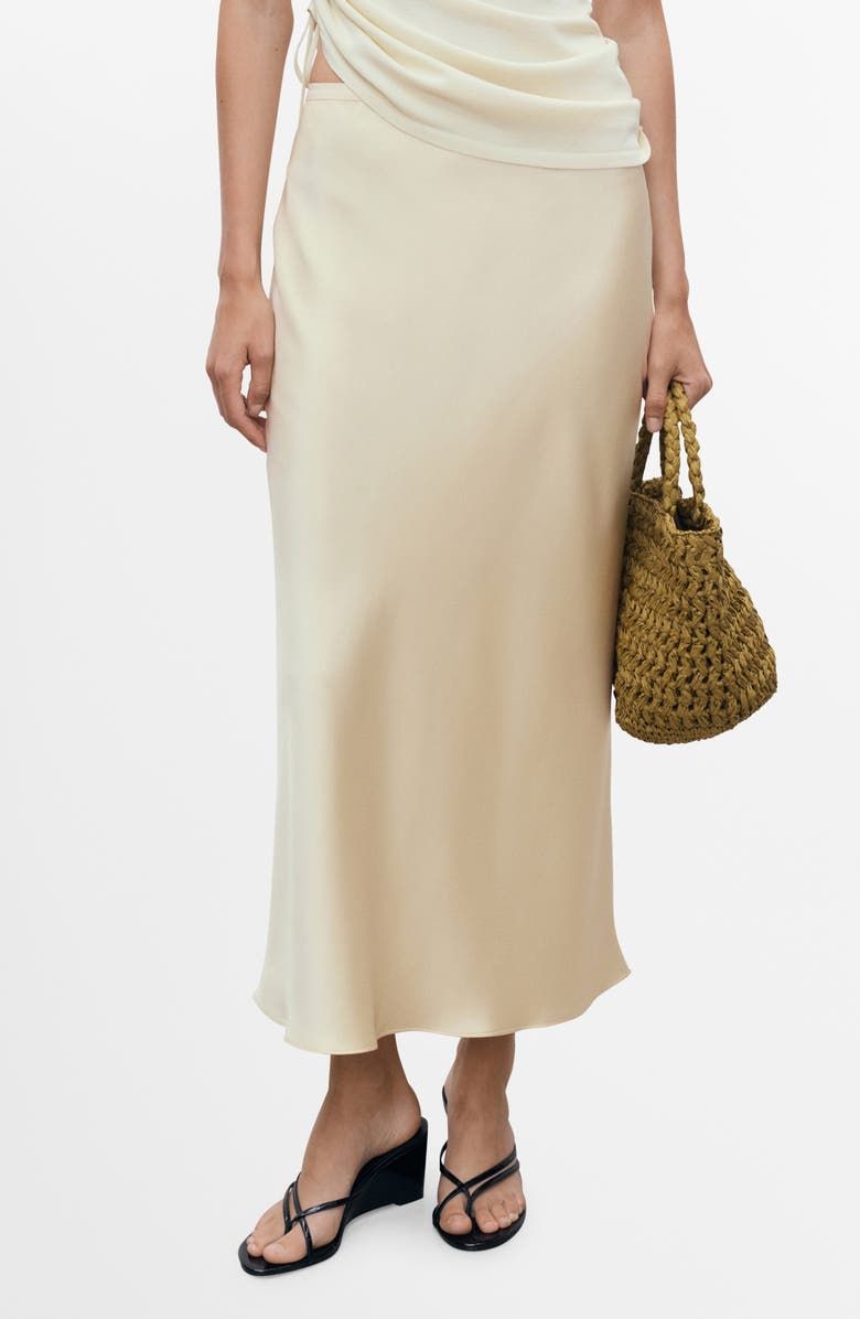 Mia Satin Midi Skirt