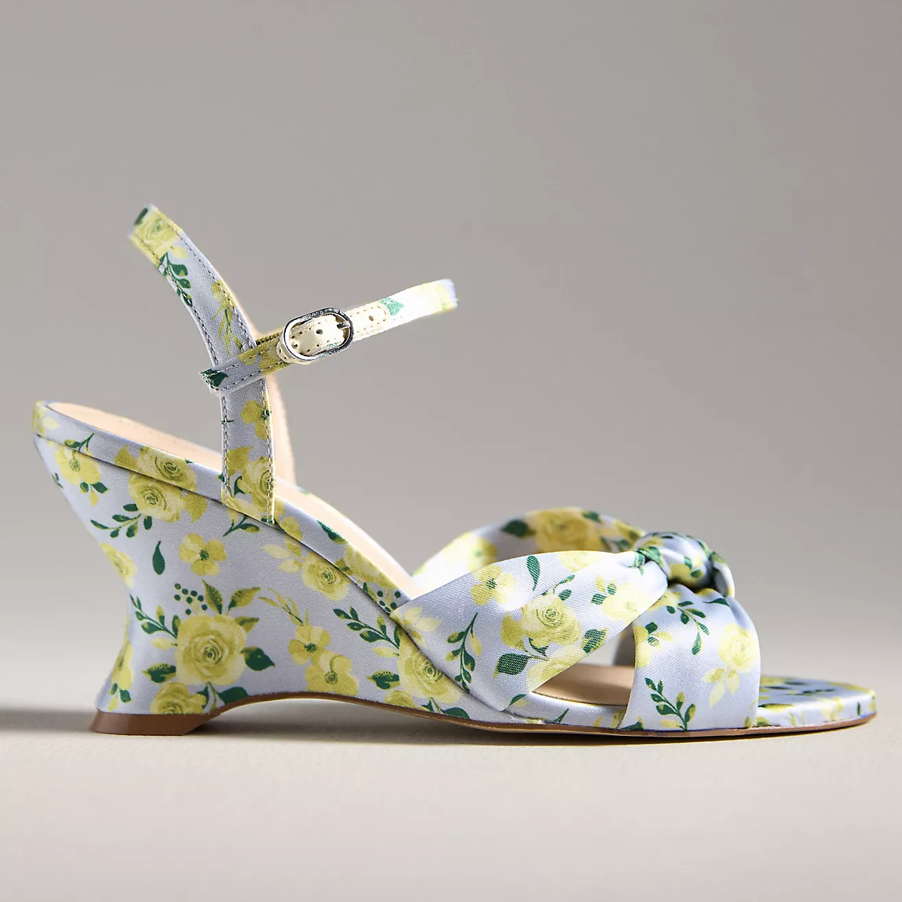 Anthropologie Maeve Knotted Sculptural Wedge Sandals