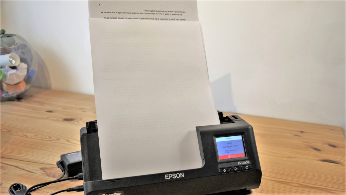 Epson ES-C380W scanner