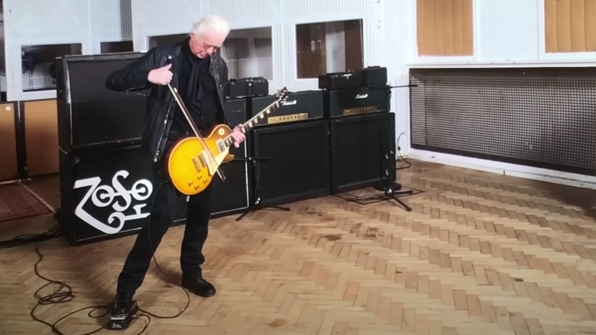 Watch Jimmy Page demo his most iconic guitar gear, including his Les Paul, the that Led Zeppelin I,” and the Gibson double-neck behind | Guitar World