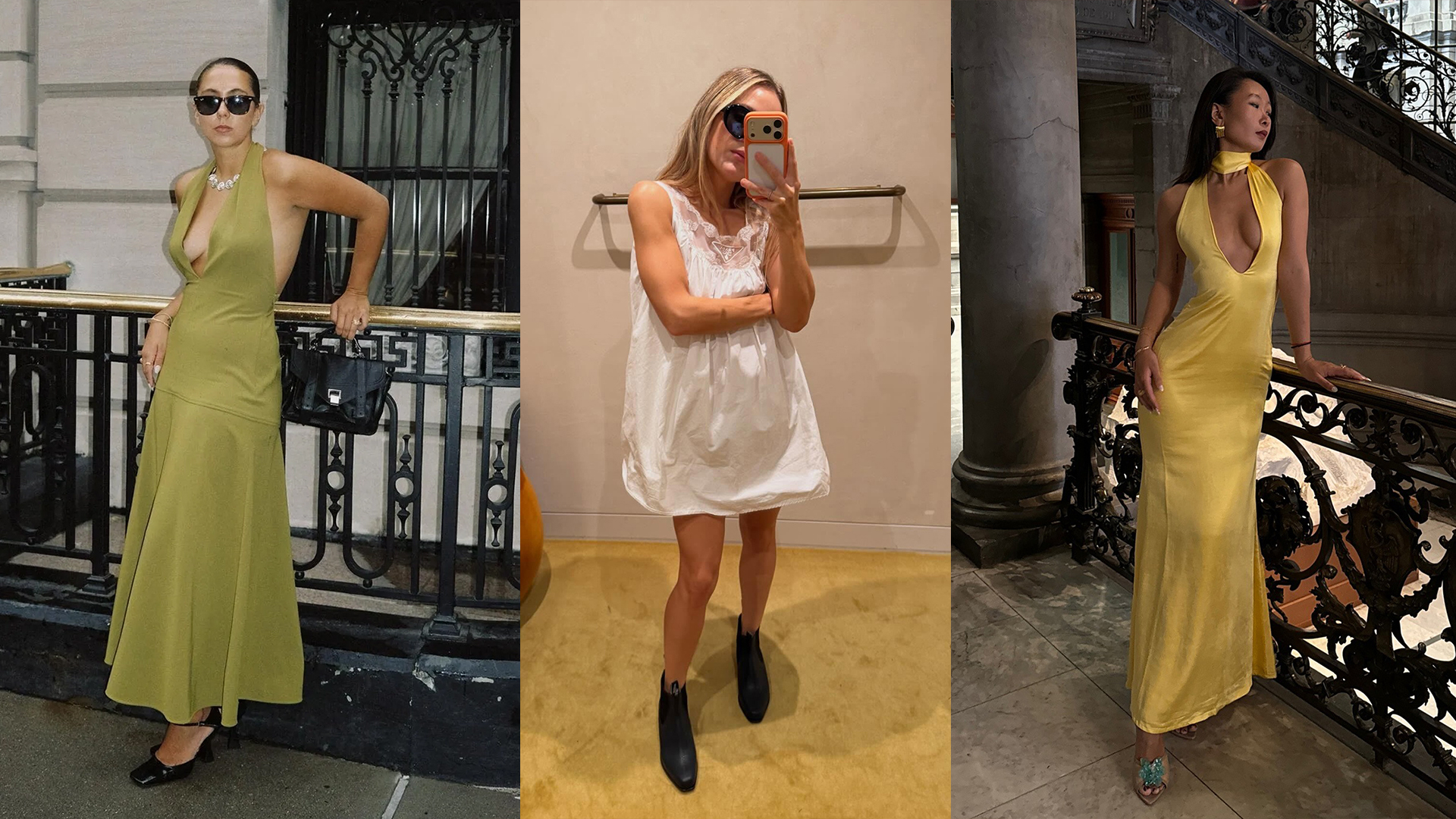 women wearing spring dresses