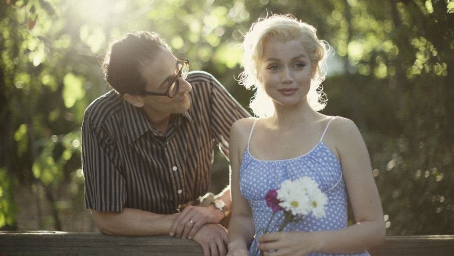 Adrien Brody and Ana de Armas in Blonde