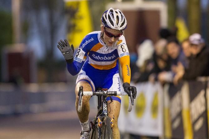 Pauline Ferrand-Prevot on her way to second place