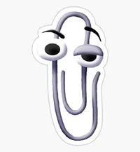 Clippy laptop sticker Clippy laptop sticker