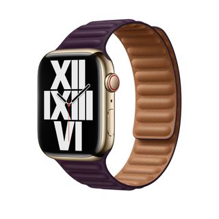 Leather Dark Cherry Apple Watch