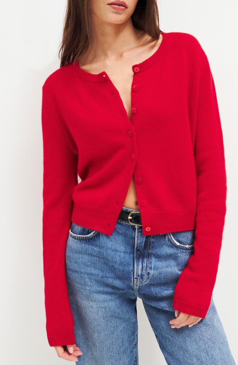 Clara Cashmere Crew Cardigan