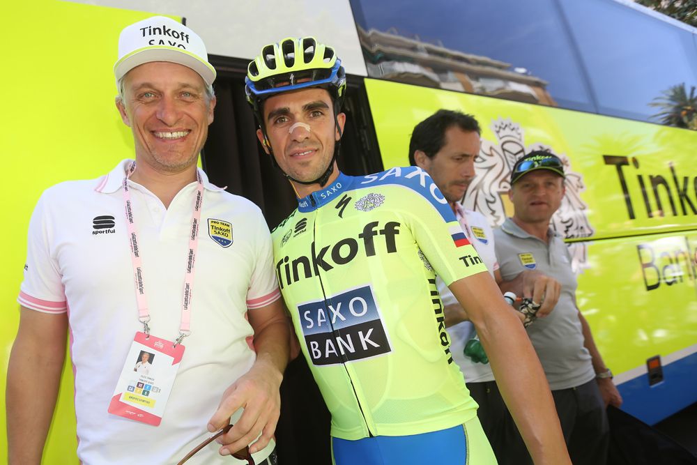 Oleg Tinkov and Alberto Contador (Tinkoff - Saxo)