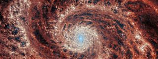 Image of M51 galaxy taken by James Webb telescope