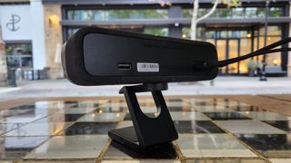 AnkerWork B600 Video Light Bar, rear view on stand