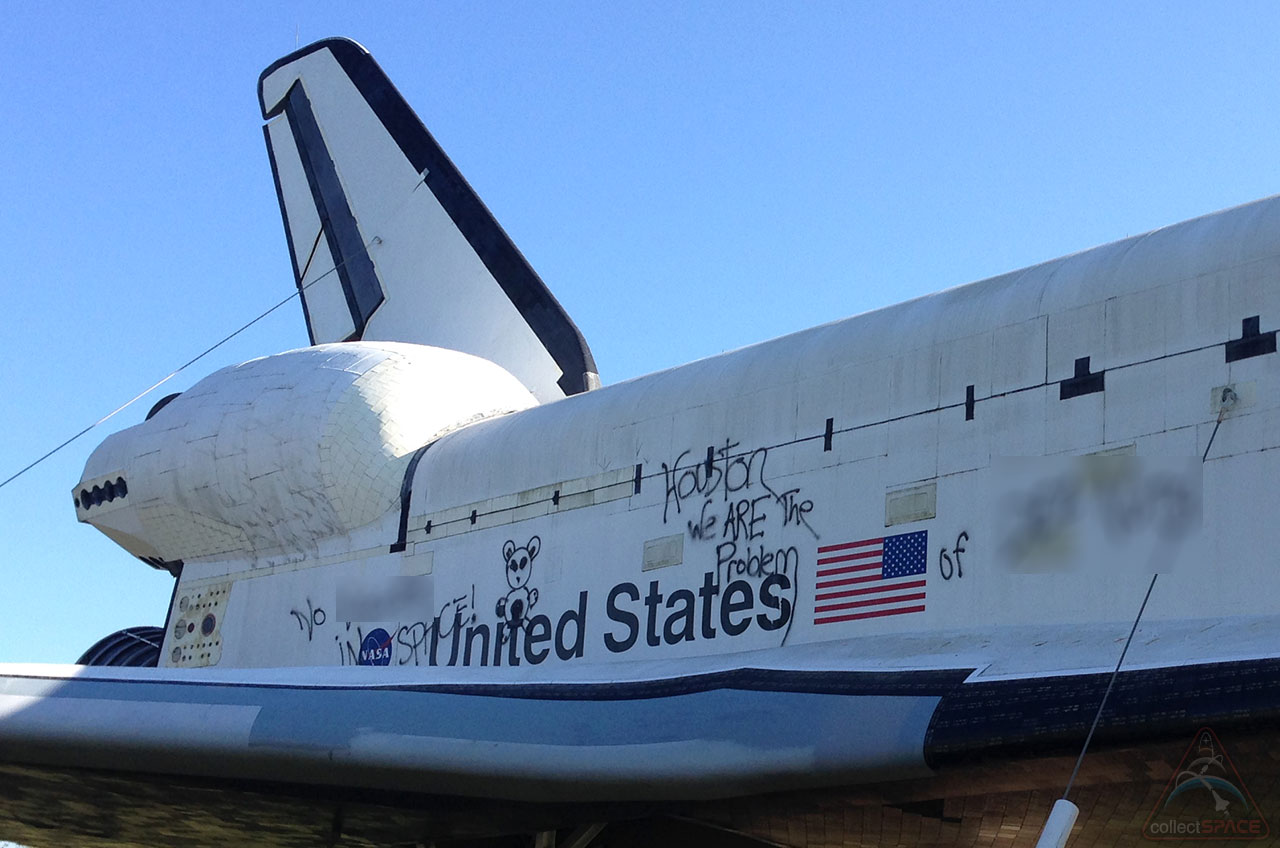 space shuttle plastic covering