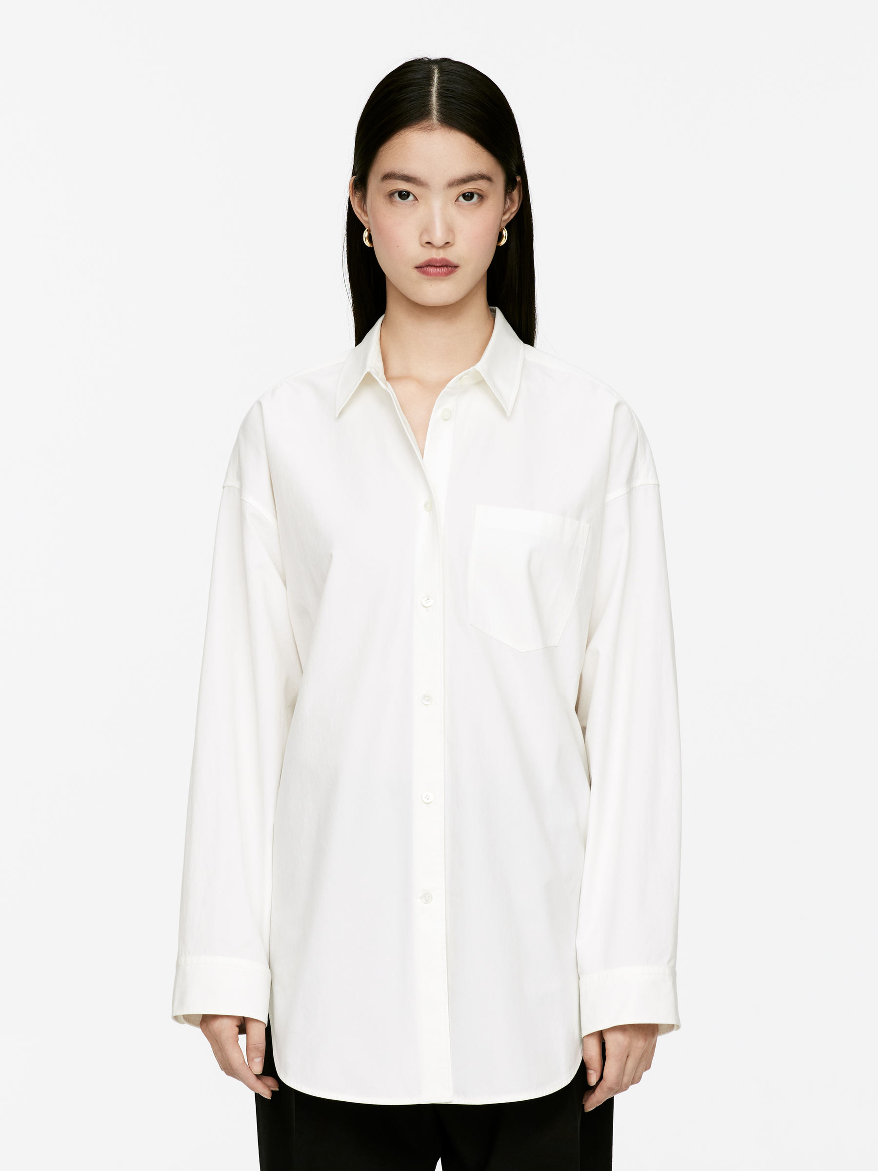Batwing-Sleeve Shirt 
 Off-White 
 Women 
 Arket Gb