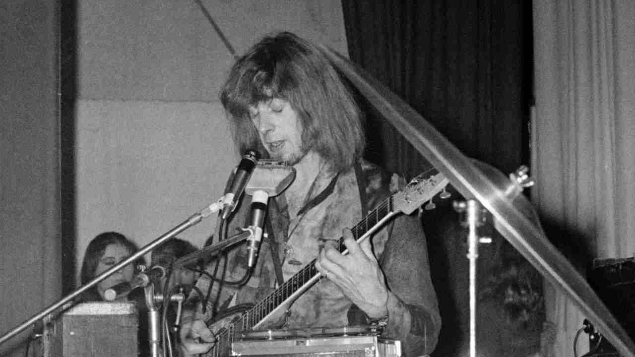 John Mayall performing onstage in 1968