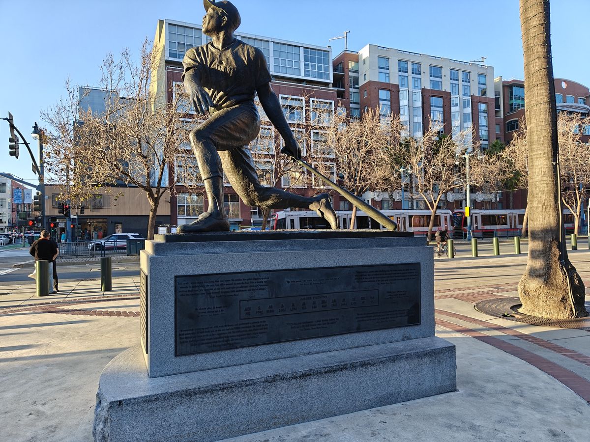 Willie Mays statue shot with OnePlus 13R