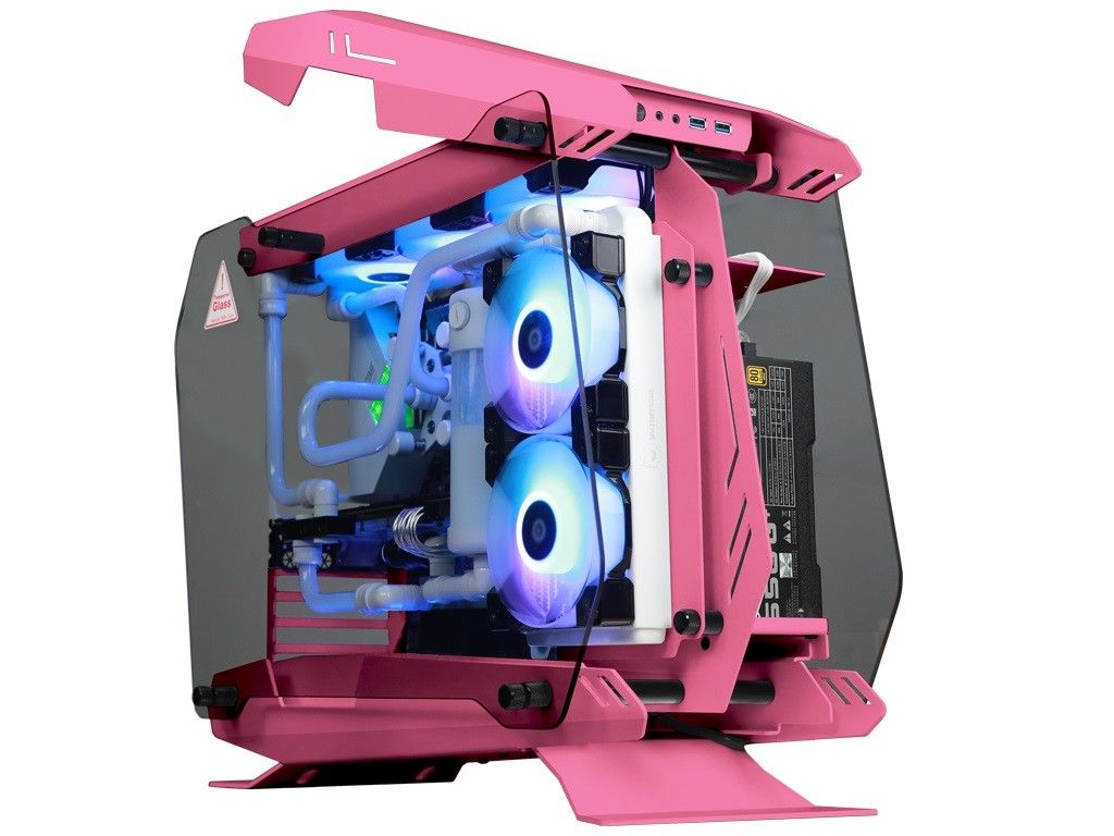 Jonsbo's MOD4 Open-Air Chassis Looks Like a Pink Rabbit | Tom's Hardware