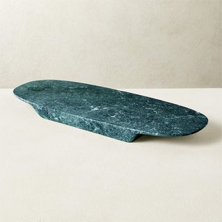 green marble serving tray
