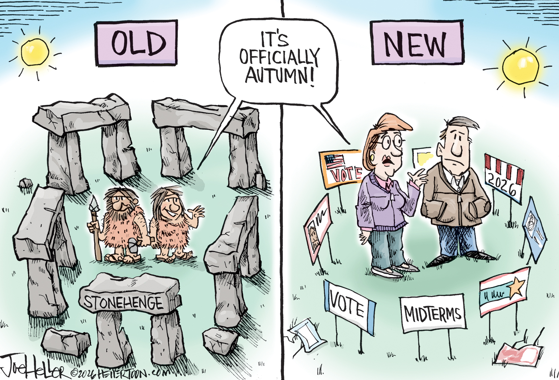Political cartoon