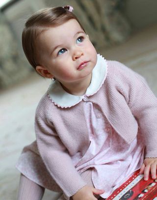 Princess Charlotte with jigsaw puzzle