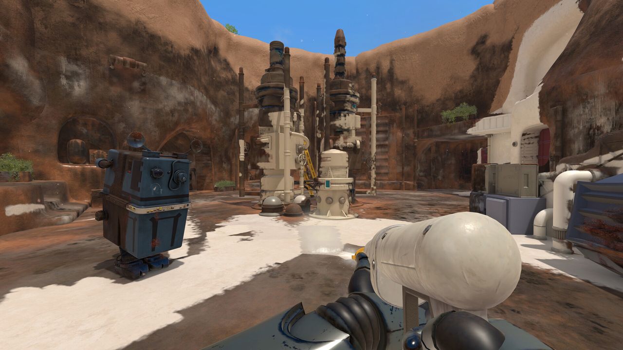 A screenshot from PowerWash Simulator 2: Star Wars DLC.