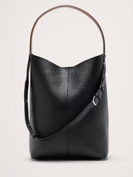 Banana Republic black leather bag