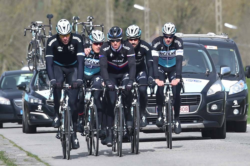 Boonen shared his Tour of Flanders experience with his teammates