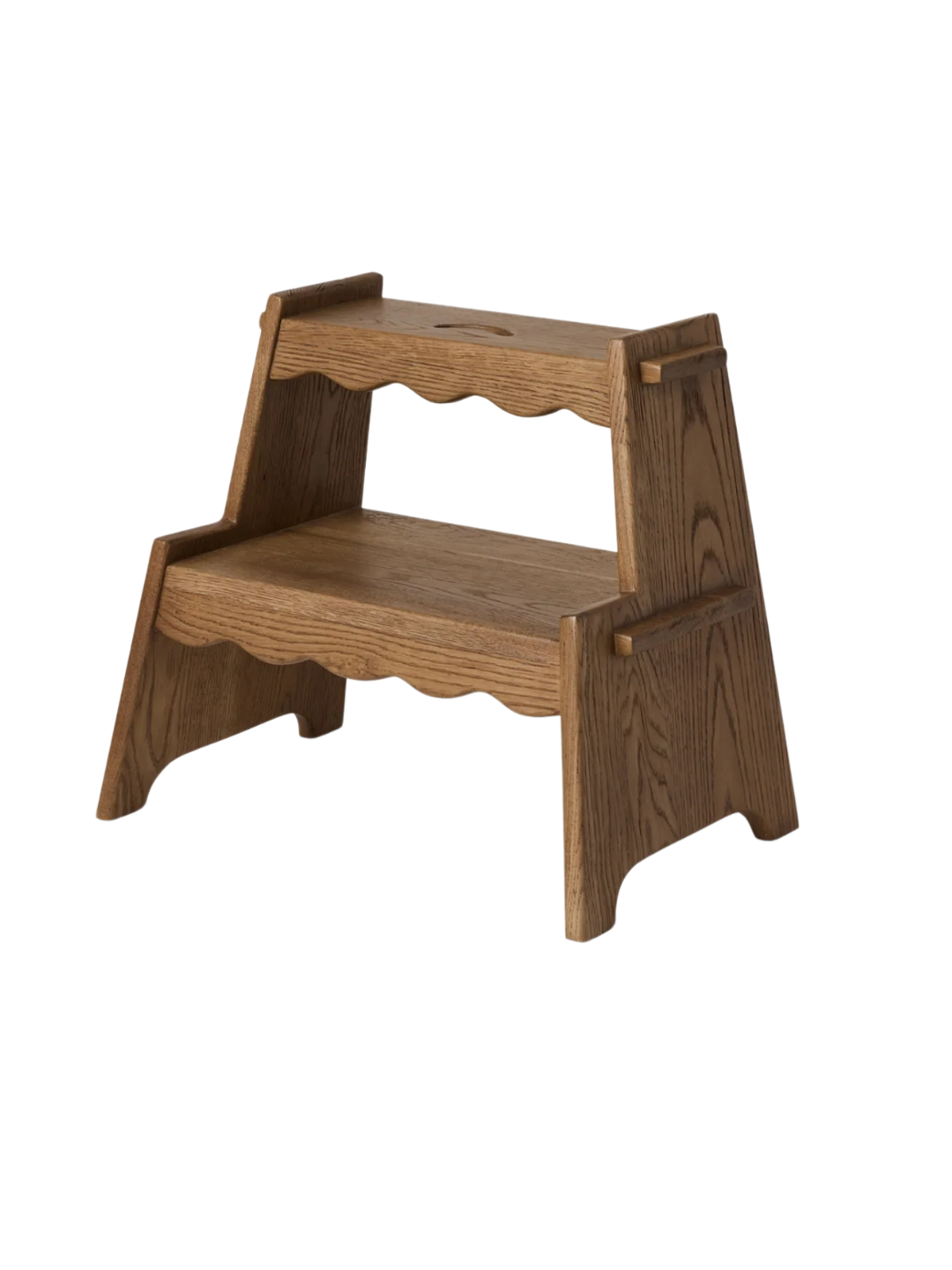 a wood step stool