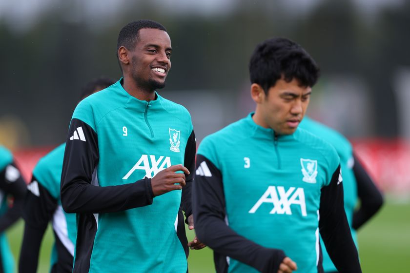 Alexander Isak in Liverpool training, September 2025