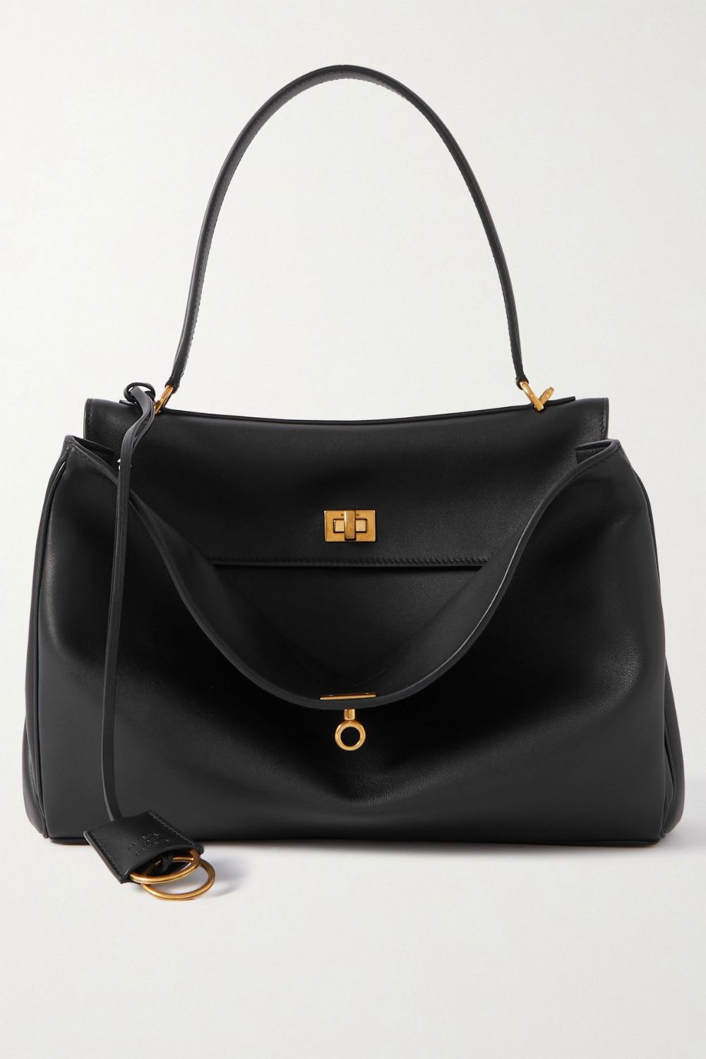 balenciaga black leather bag
