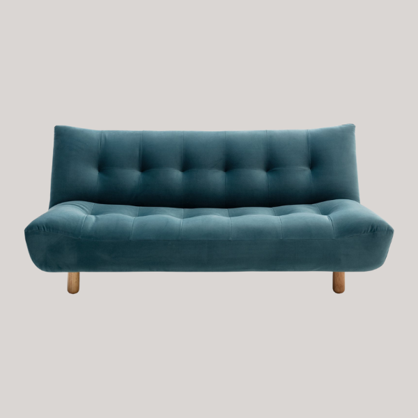 Habitat, Habitat Kota 3 Seater Velvet Clic Clac Sofa Bed - Teal
