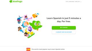 Website screenshot from Duolingo (November 2024)