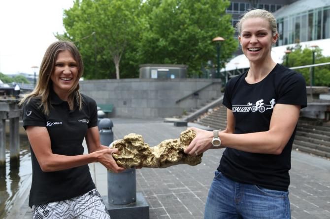 Carlee Taylor (ORICA-AIS) and Kimberley Wells (Specialized Securitor)