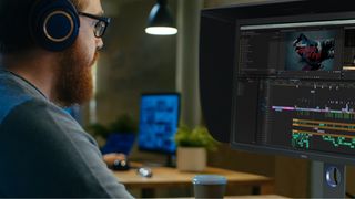 A creative uses one of the best 4K monitors for creatives