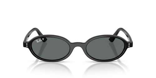 Ray-Ban Rb4472 Oval Sunglasses, Black/dark Grey Polarized, 51 Mm