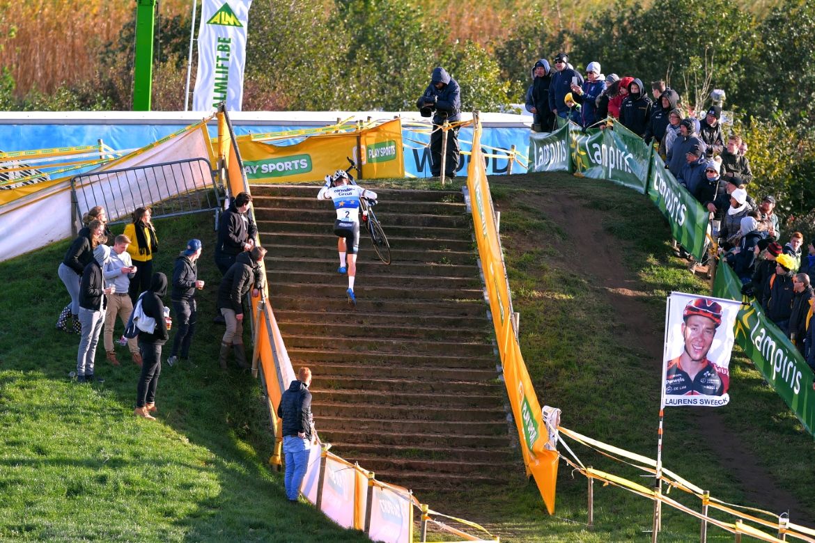 The European champion takes on the stairs