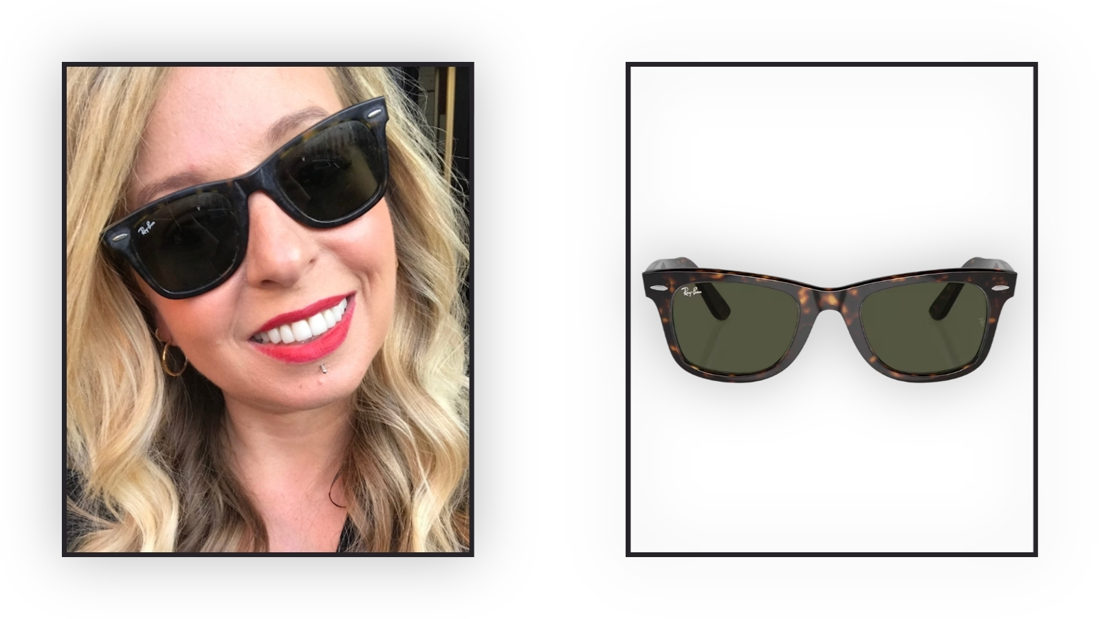 Woman wearing sunglasses