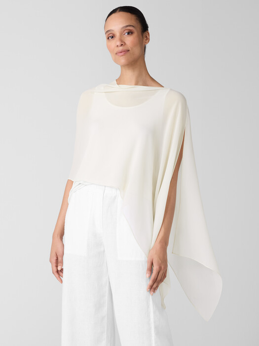 Sheer Silk Georgette Wrap