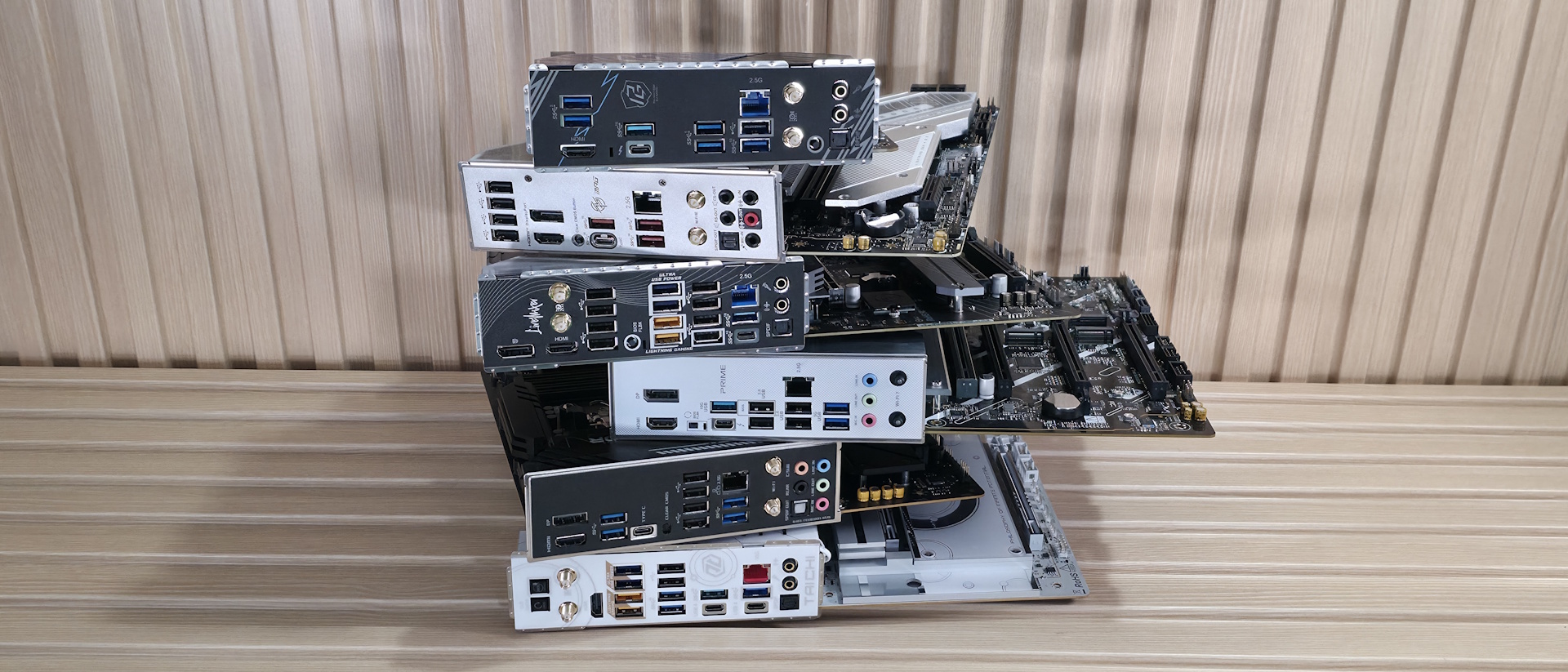 A pile of motherboards