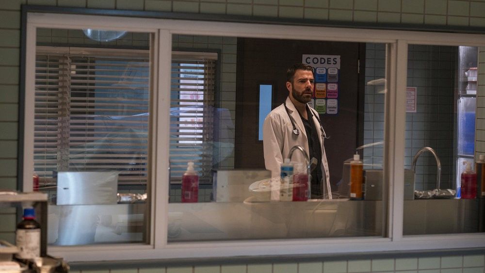 Zachary Quinto as Dr. Oliver Wolf in Brilliant Minds