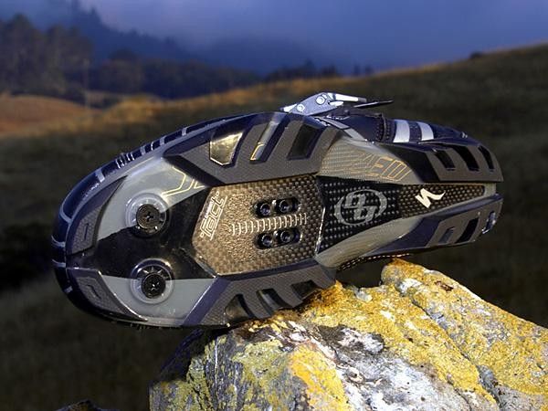 The grippy outsole wisely includes a patch in the middle of the foot in case you miss a pedal.
