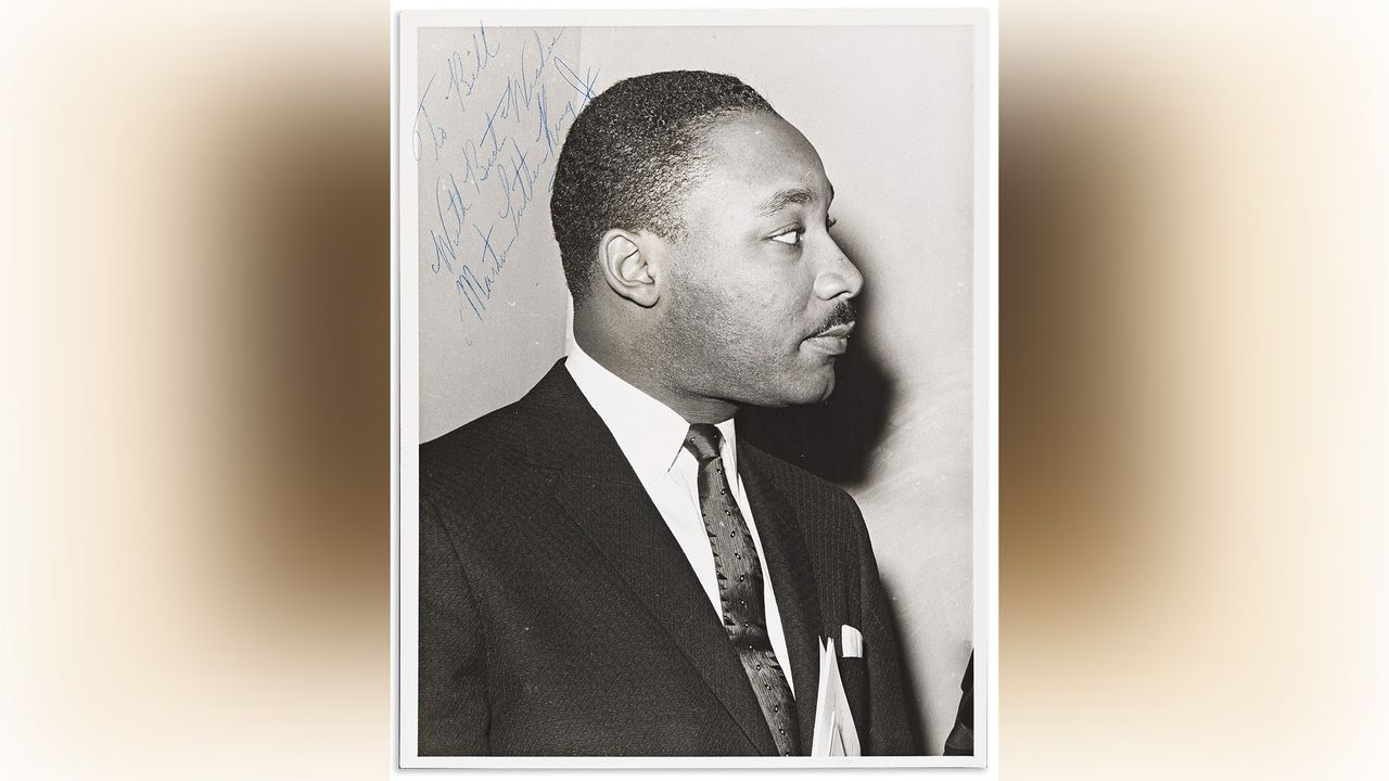 Portrait of Martin Luther King.
