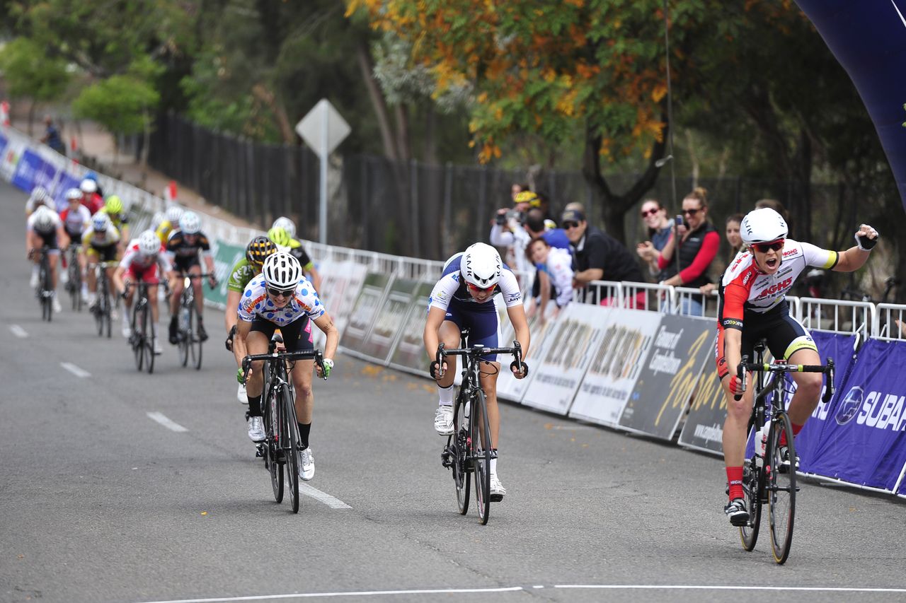 Kimberley Wells (High5 Dream Team) wins stage four