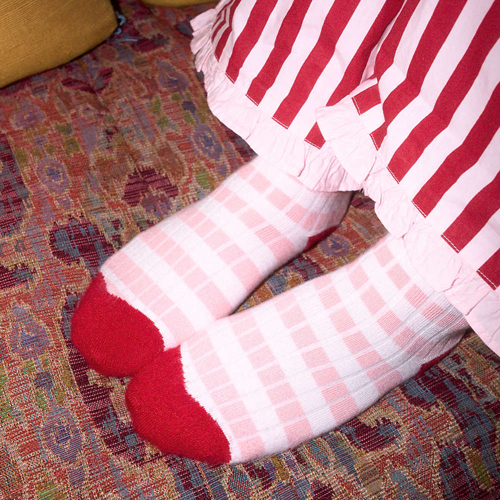 Lands&#039; End X Lulu Guinness Lip Socks - 3 Pairs