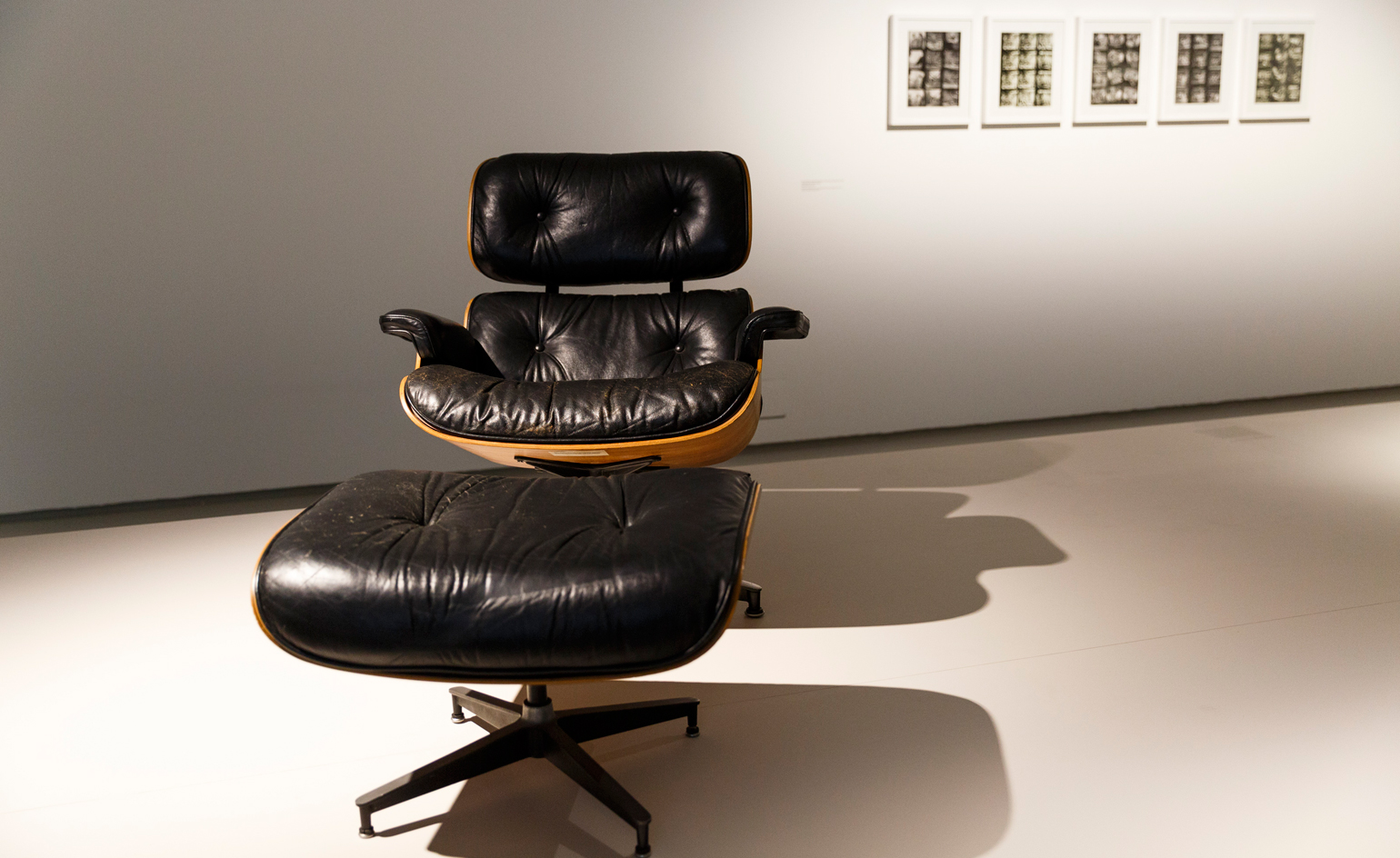 Such iconic pieces as the plywood 'Lounge' and 'Ottoman' are also on show.
