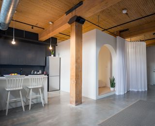 a modern loft studio apartment design