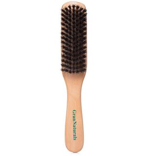 GranNaturals Boar Bristle Slick Back Hair Brush 