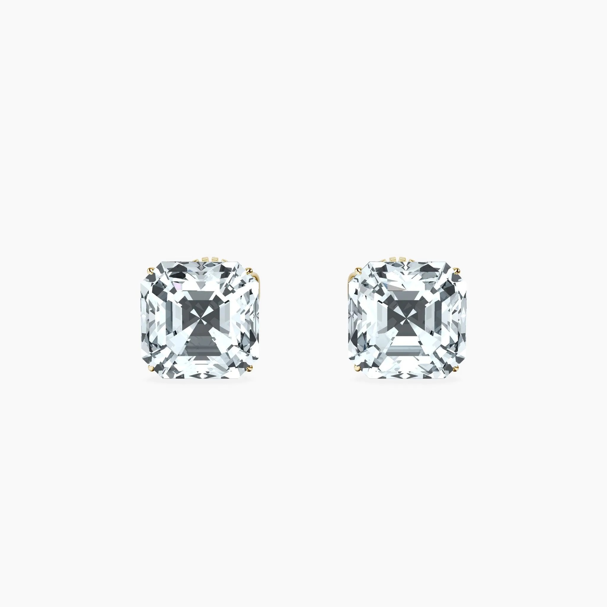 Miraki , 4 Prong Asscher Studs
